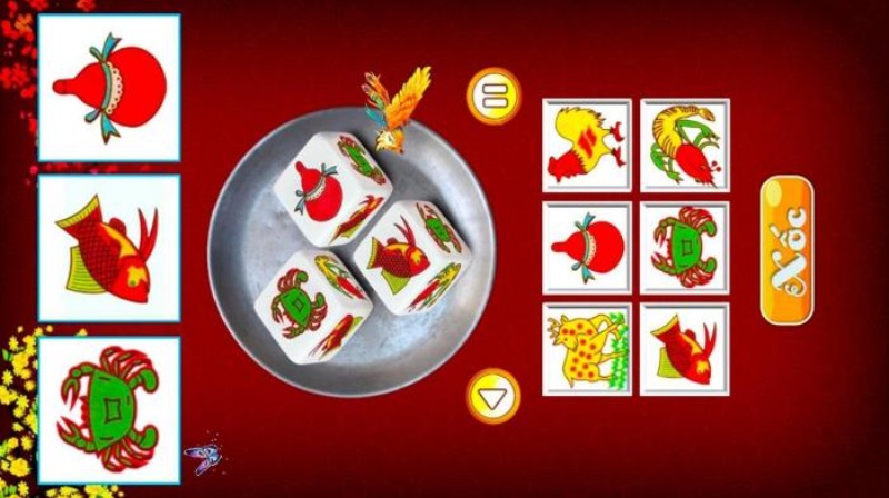 Game Bầu Cua Tôm Cá FIVE88 Xóc bầu cua dành cho tân thủ